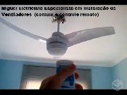 Instalação: ventiladores comum e controle remoto