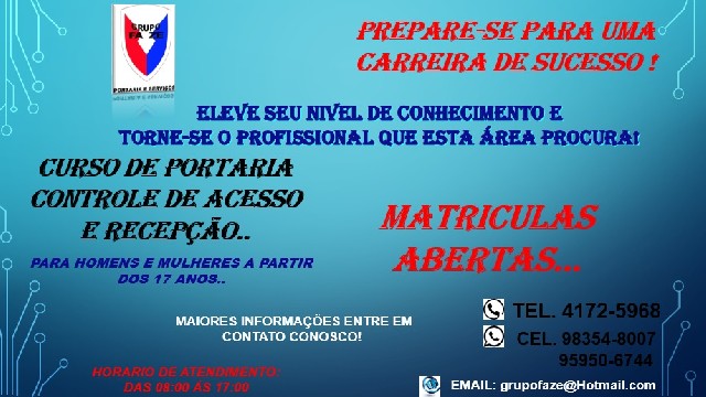 Curso de portaria- controle de acesso e recepção